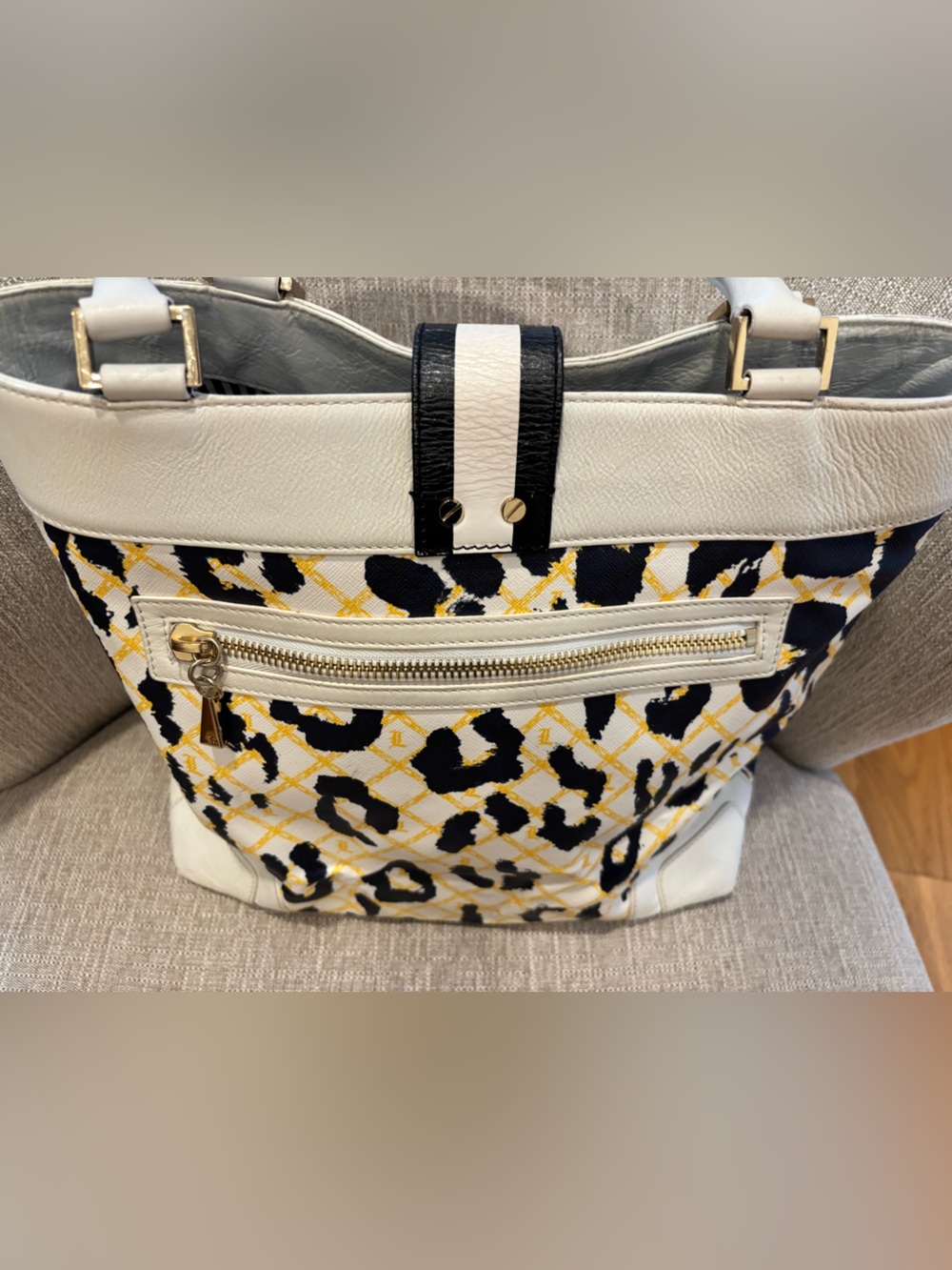 Vintage Gwen Stefani L.A.M.B. Samburu Leopard-Pattern large Tote Bag purse - Picture 4 of 14